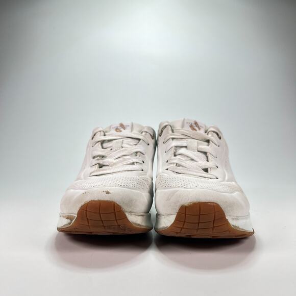 Skechers UNO Gen1 Shimmer Away White Casual Sneakers Shoes 310545L Youth Size 3 - Picture 2 of 11